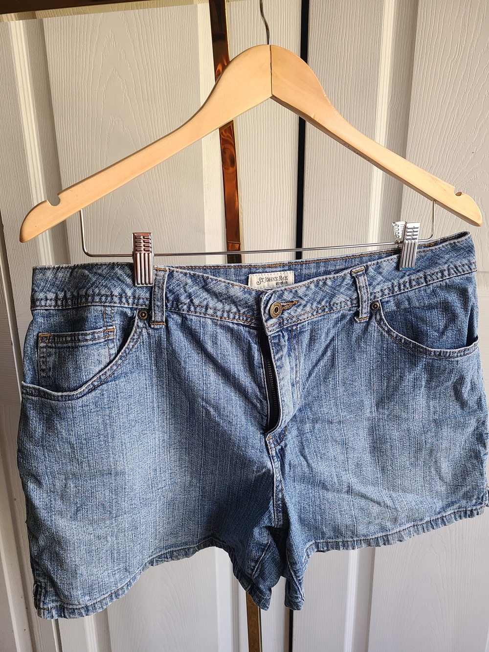 St. John's Bay Light Blue Denim Jean Shorts